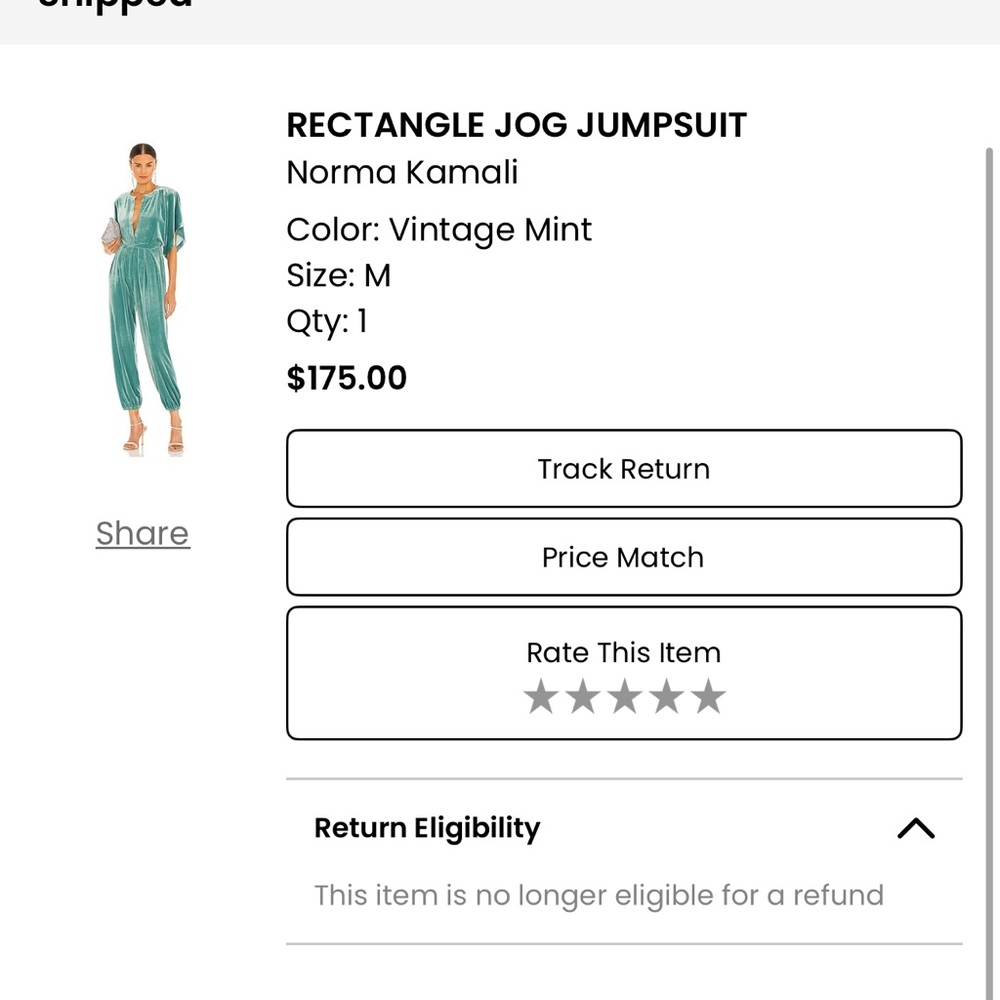 Norma Kamali Vintage Mint Jumpsuit